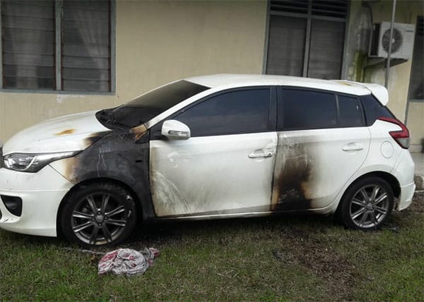 Toyota Yaris Milik Karyawan PTPN2 Dibakar OTK